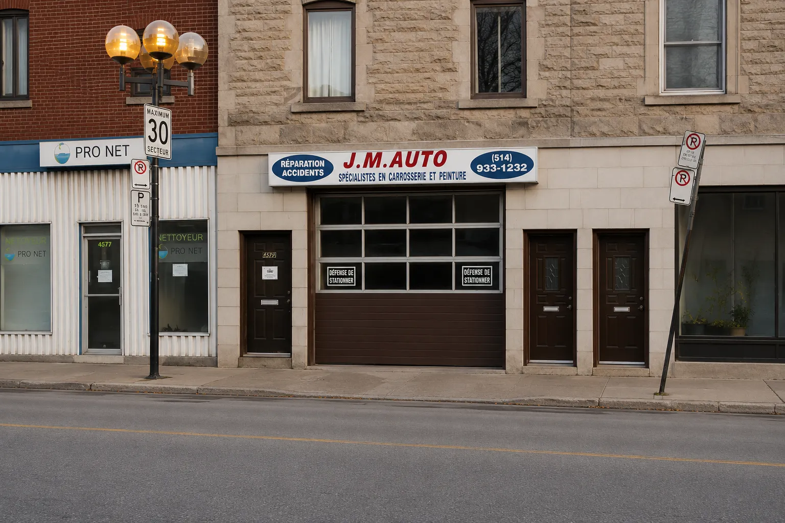 Façade du J.M. Auto