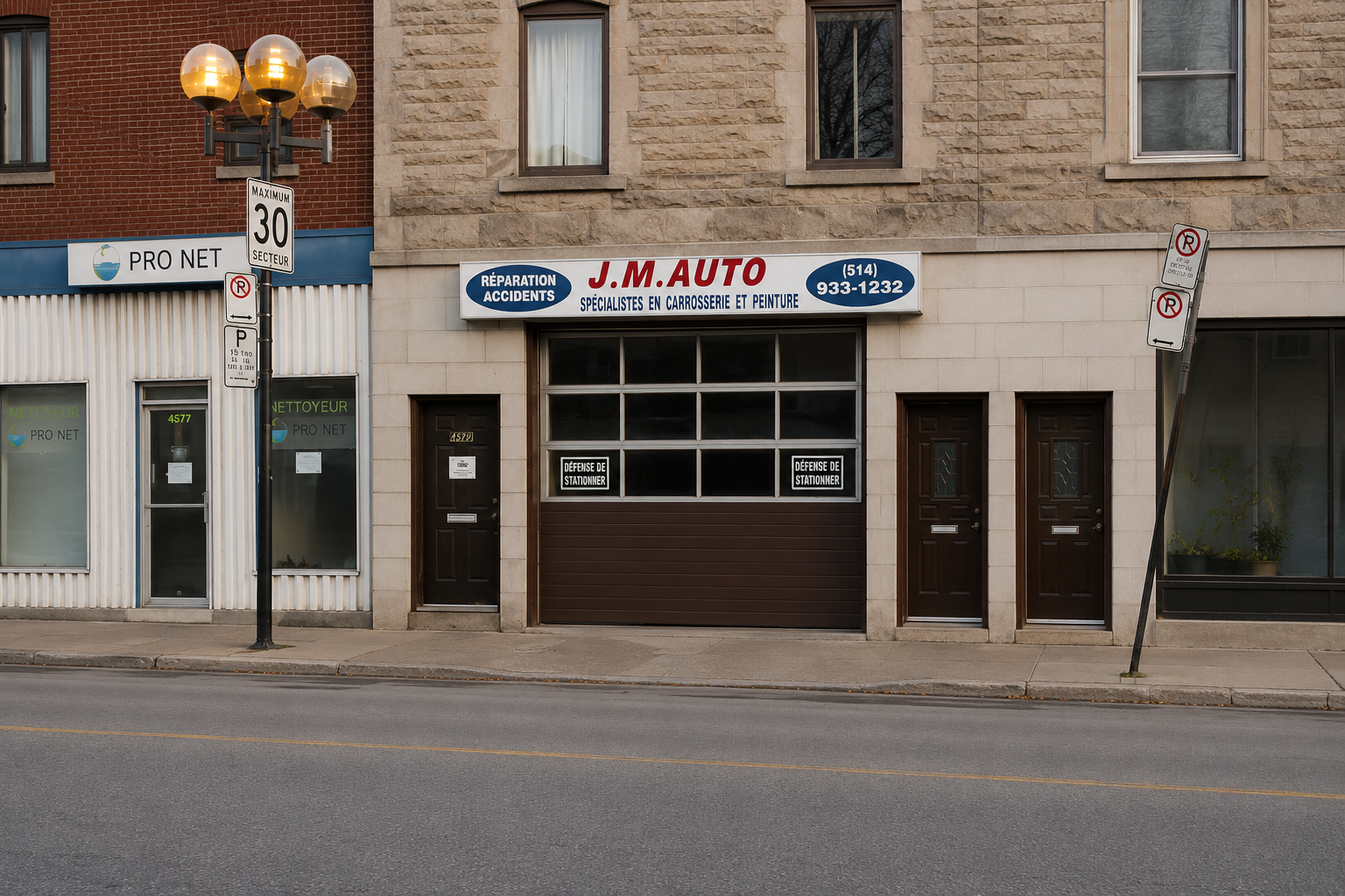 Façade du J.M. Auto